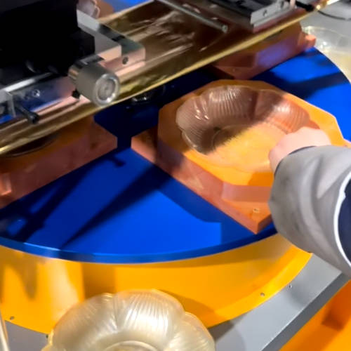 Double-head 4-station turntable hot stamping machine